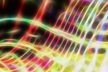 Abstract multicolored fractal neon background.