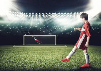 Naklejka premium Football goal