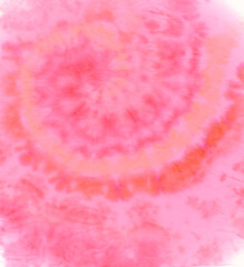 Red Tie Dye Swirl. Abstract Texture with 