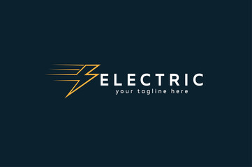 Electric Logo,  tunder bolt design logo template, vector illustration