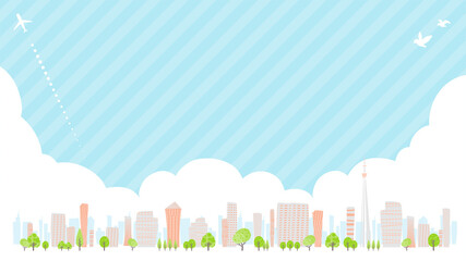 Townscape summer_skyline 16-9 wide