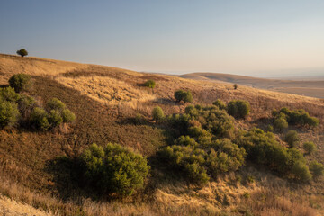 Scenic view of Prairie and stark desert landscape at Deadman Pass in Oregon