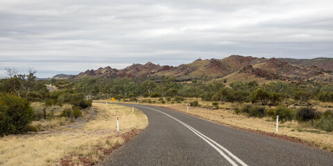 Outback Highway and Mountains - Central Australia