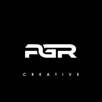 PGR Letter Initial Logo Design Template Vector Illustration