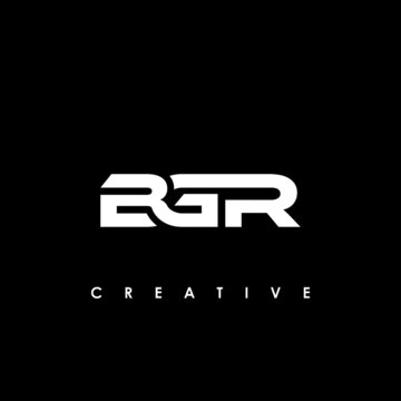 BGR Letter Initial Logo Design Template Vector Illustration