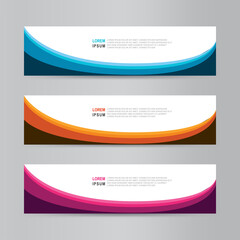Fototapeta premium Vector abstract banner design web template