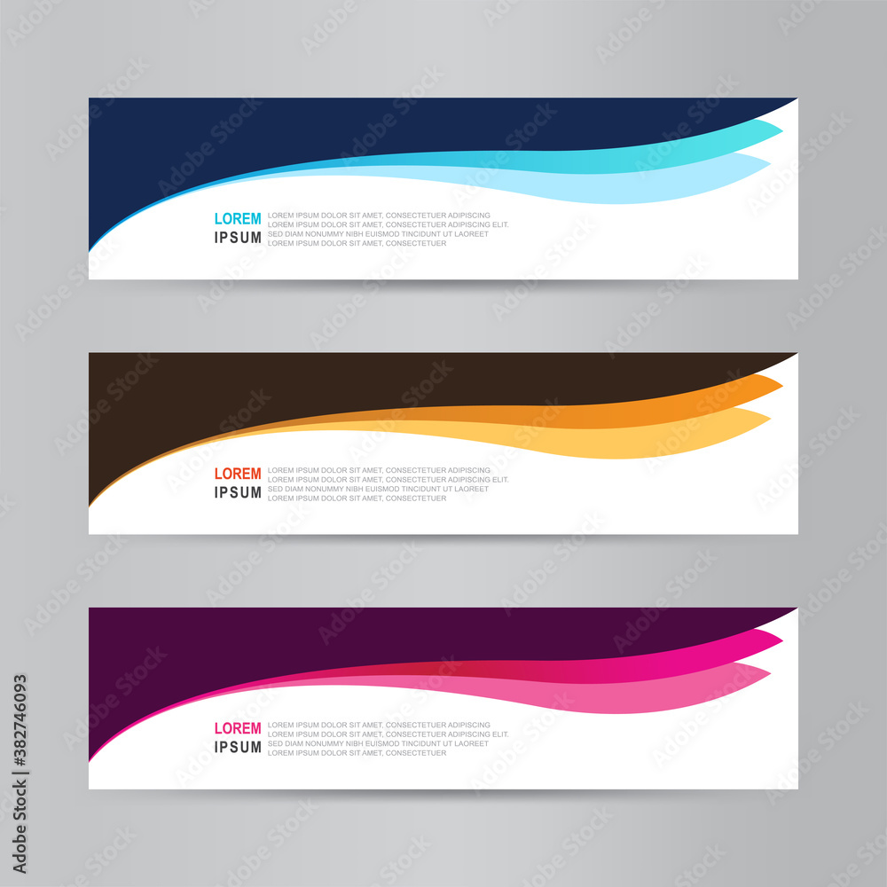 Aufkleber vector abstract banner design web template