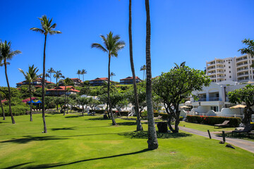 Obraz premium Resort by the sea, Maui, Hawaii