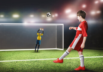 Naklejka premium Football goal