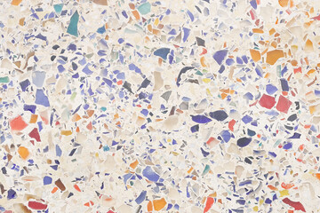colorful old terrazzo floor texture abstract background