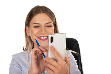 Fototapeta premium Business woman having a call