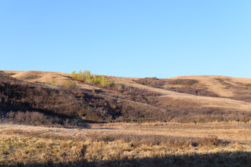  autumn landscape with valleys and hills
