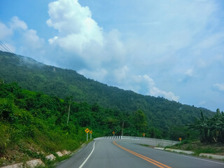 Naklejka premium Road routes to other provinces within the country