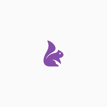 purple squirrel vector