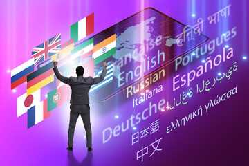 Concept of online foreign language translation and learning