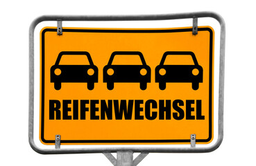 Reifenwechsel Wegweiser