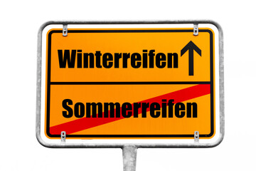 Reifenwechsel Wegweiser