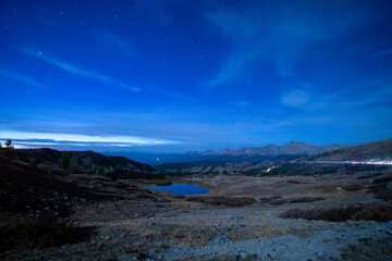 Mountains in Moonlight