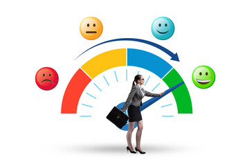 Concept of customer satisfaction with meter