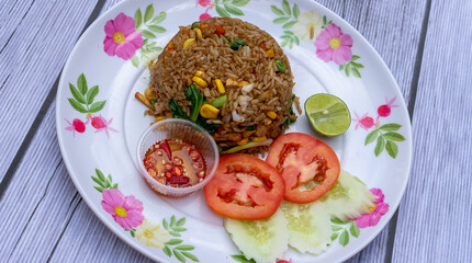 Thai Food Mixes of Fried Rice, noodles and soups