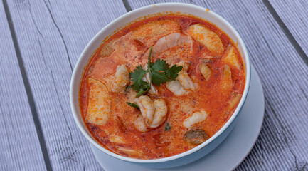 Thai Food Mixes of Fried Rice, noodles and soups