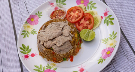 Thai Food Mixes of Fried Rice, noodles and soups