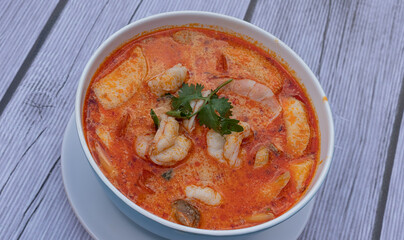 Thai Food Mixes of Fried Rice, noodles and soups