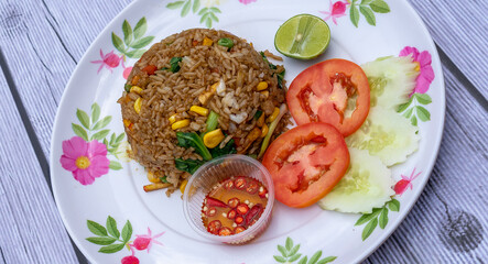 Thai Food Mixes of Fried Rice, noodles and soups