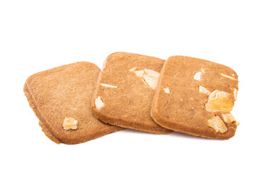 cookies with almonds isolated