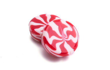 milk fruit lollipops isolated