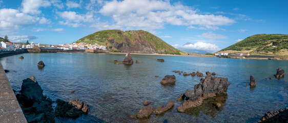 Walk on the Azores archipelago. Discovery of the island of Faial, Azores. Portugal