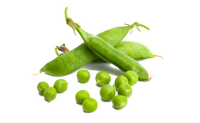 green peas isolated