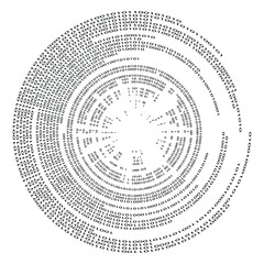 Big data futuristic design . Digital visualization . Particles stream . Binary background . Technology information concept. Flow lines . Vector