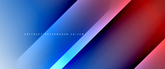 Fototapeta premium Fluid gradients with dynamic diagonal lines abstract background. Bright colors with dynamic light and shadow effects. Vector wallpaper or poster
