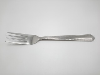 Stainless steel metal eating utensil fork