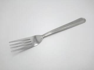Stainless steel metal eating utensil fork