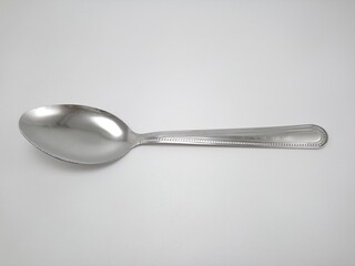 Stainless steel metal eating utensil spoon