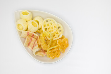 Snack de fécula de patata fritos