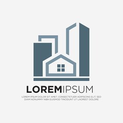 Property Management logo vector design illustration