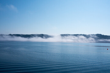 Fototapeta premium fog over the sea