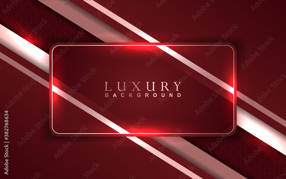 Poster luxury background design with green and golden element decoration. elegant shape vector layout templ