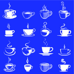 Obraz premium drink icon set