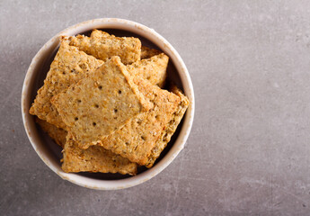 Homemade oat and bran biscuits