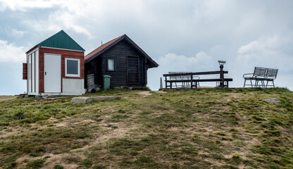 Obraz premium Sightseeing spot on the highest peak of Kopaonik Pancic's peak Serbia