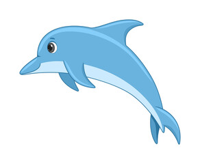Dolphin fish on a white background