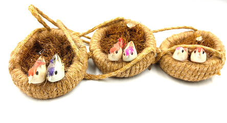 beutiful home decor item on white background