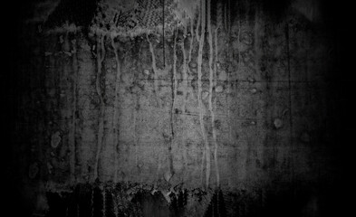 Old wall texture cement dark black gray  background abstract grey color design are light with white gradient background.