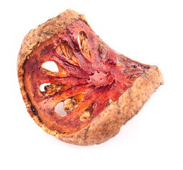 Obraz premium dried quince slices isolated on white background