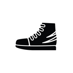 Fashion shoe icon vector isolated on white, logo sign and symbol.	