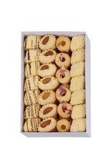 Traditional Iranian sweets on a white background